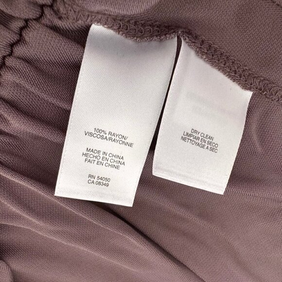 NWT COSTELLO TAGLIAPIETRA Wrap Dress Sz.6 Taupe Neutral Designer Career Drapey - Picture 9 of 14